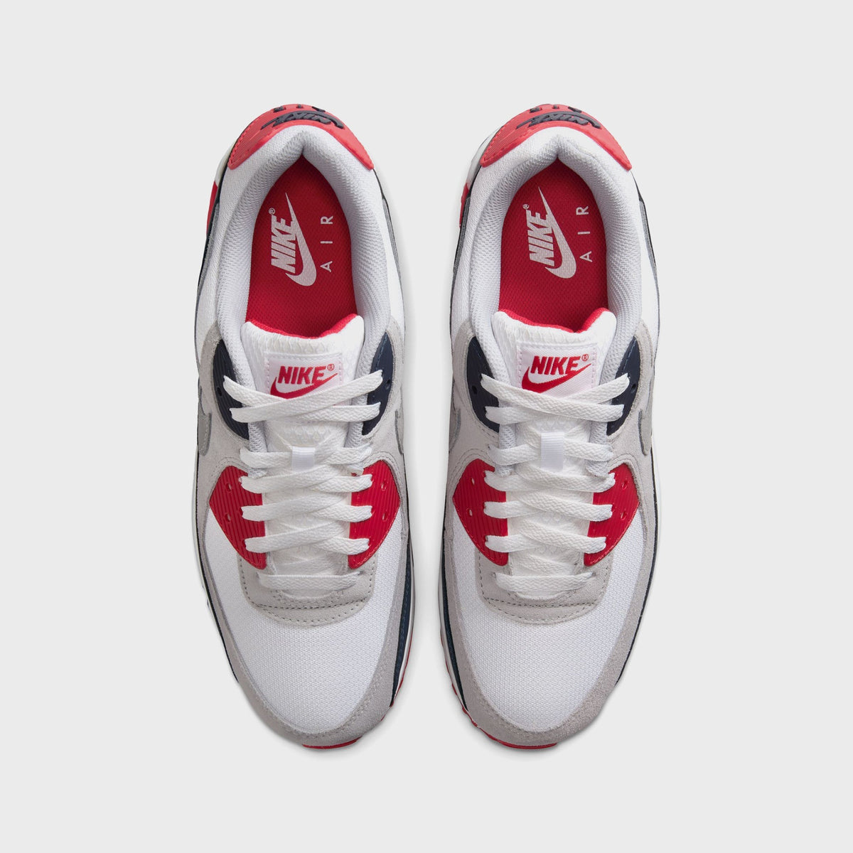 Nike Air Max 90 - White / Cool Grey / University Red