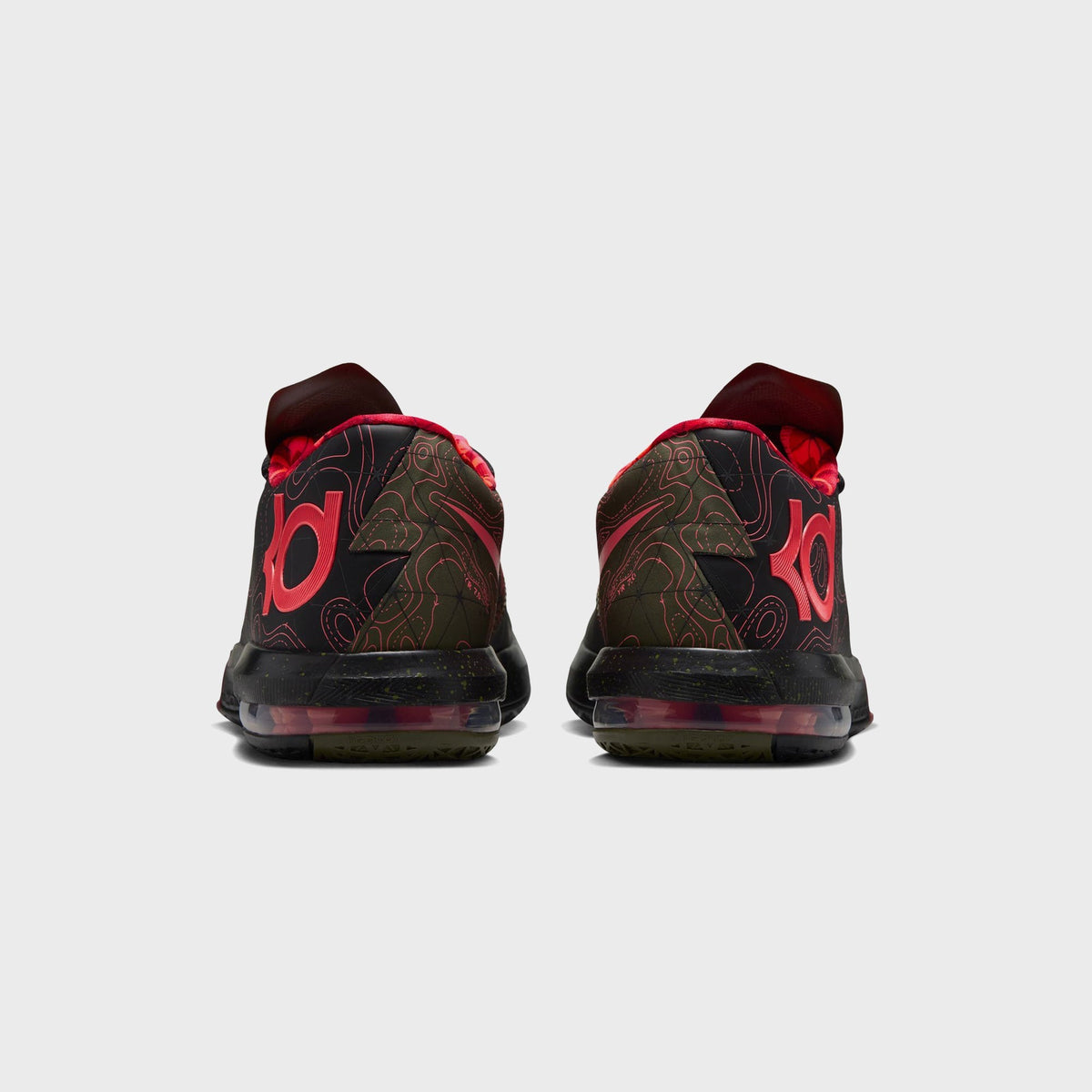 Nike KD 6 - Black / Atomic Red / Medium Olive / Noble Red