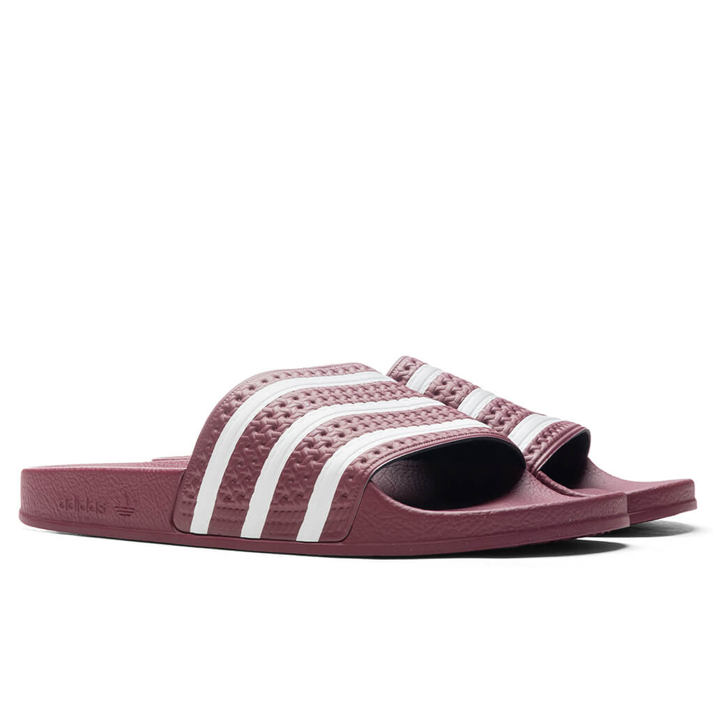 Adidas Originals Adilette Slides - Quiet Crimson