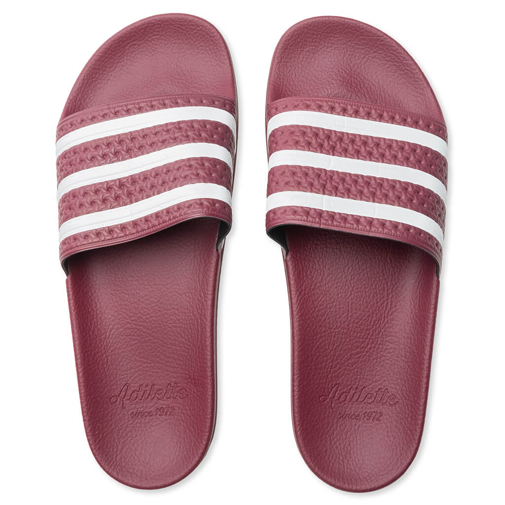 Adidas Originals Adilette Slides - Quiet Crimson