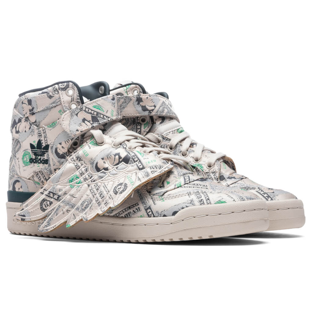 adidas Originals x Jeremy Scott Forum Wings Hi Money - Bliss/Green Night