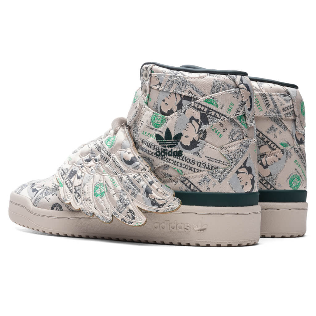 adidas Originals x Jeremy Scott Forum Wings Hi Money - Bliss/Green Night