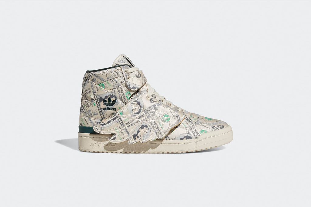 adidas Originals x Jeremy Scott Forum Wings Hi Money - Bliss/Green Night