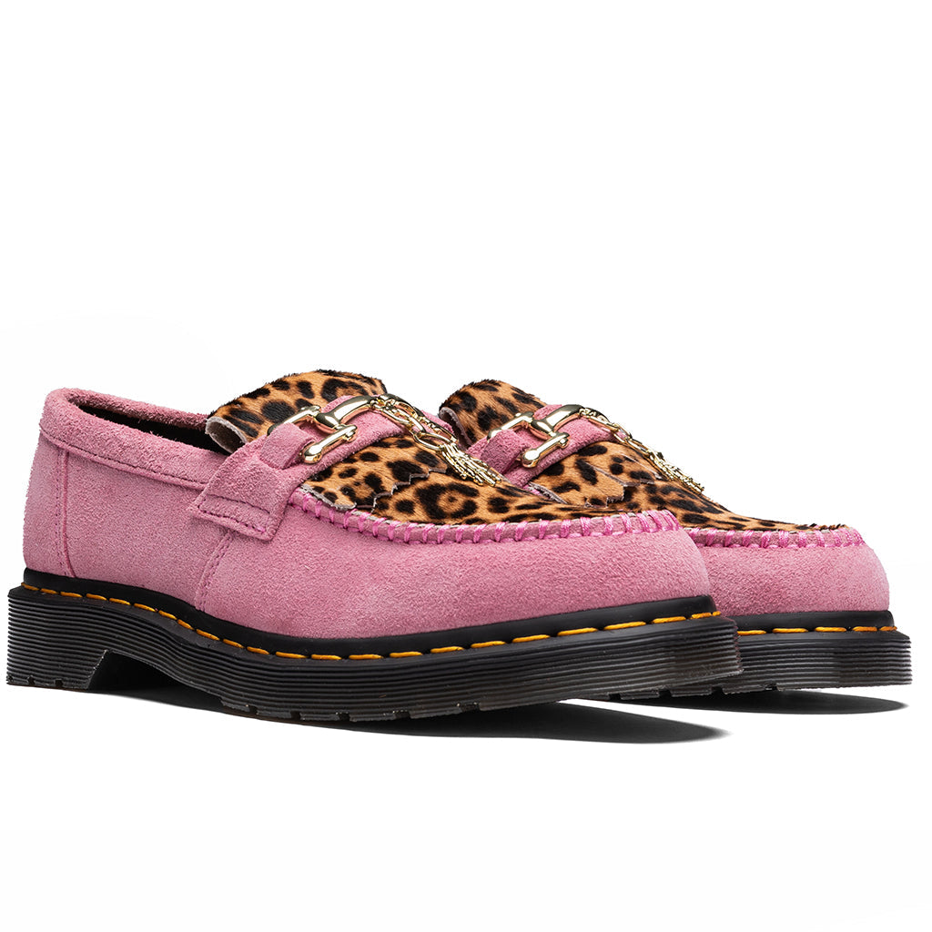 Dr. Martens Adrian Bone Snaffle - Fondant Pink/Archive Leopard