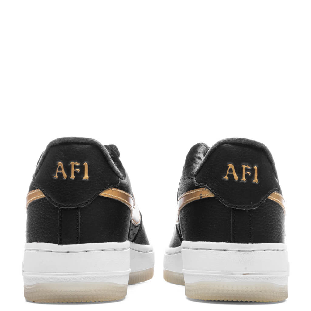 Nike Air Force 1 Low LV8 BG (GS) - Black/Metallic Gold/White