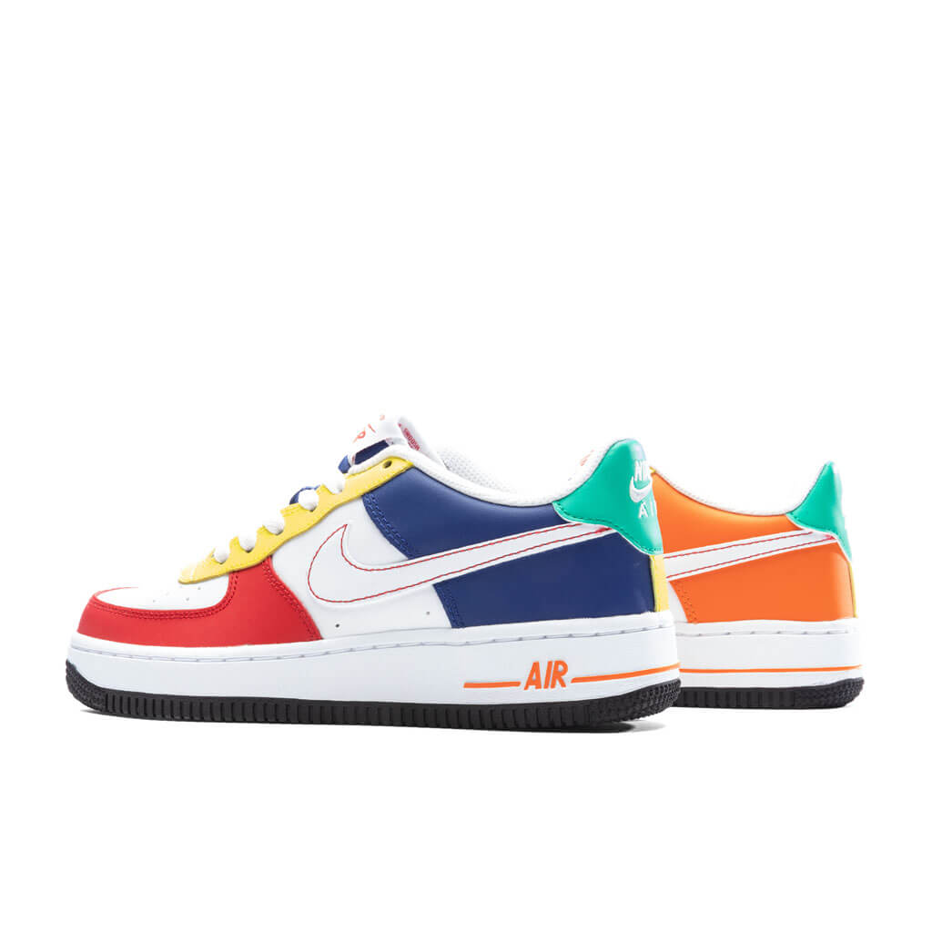 Nike Air Force 1 Low LV8 BG (GS) - University Red/White/Deep Royal Blue