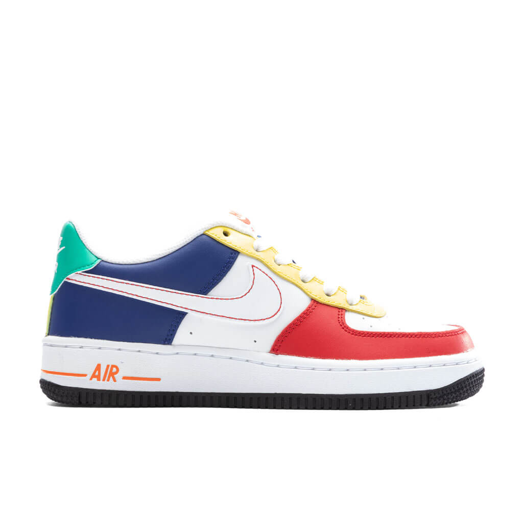 Nike Air Force 1 Low LV8 BG (GS) - University Red/White/Deep Royal Blue
