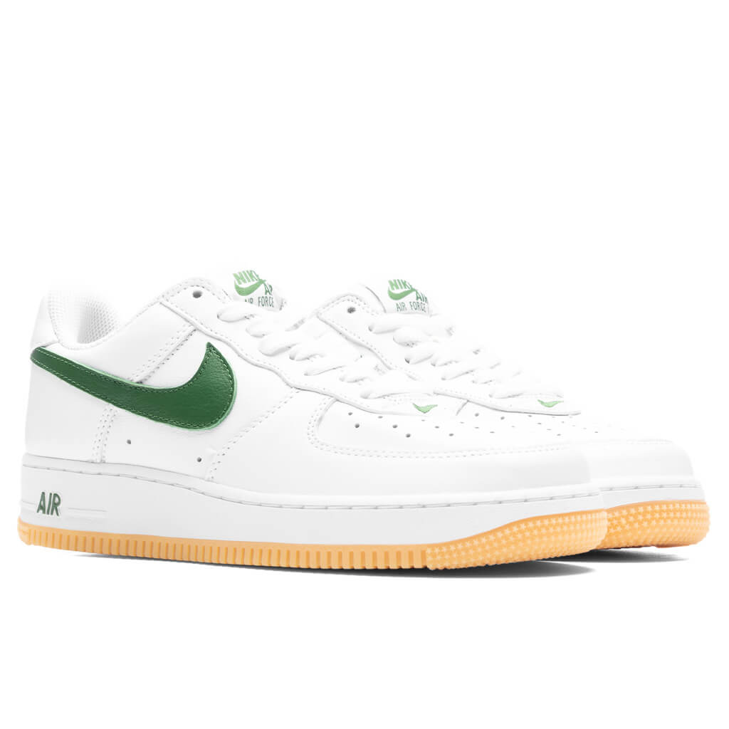 Nike Air Force 1 Low Retro - White/Forest Green/Gum Yellow