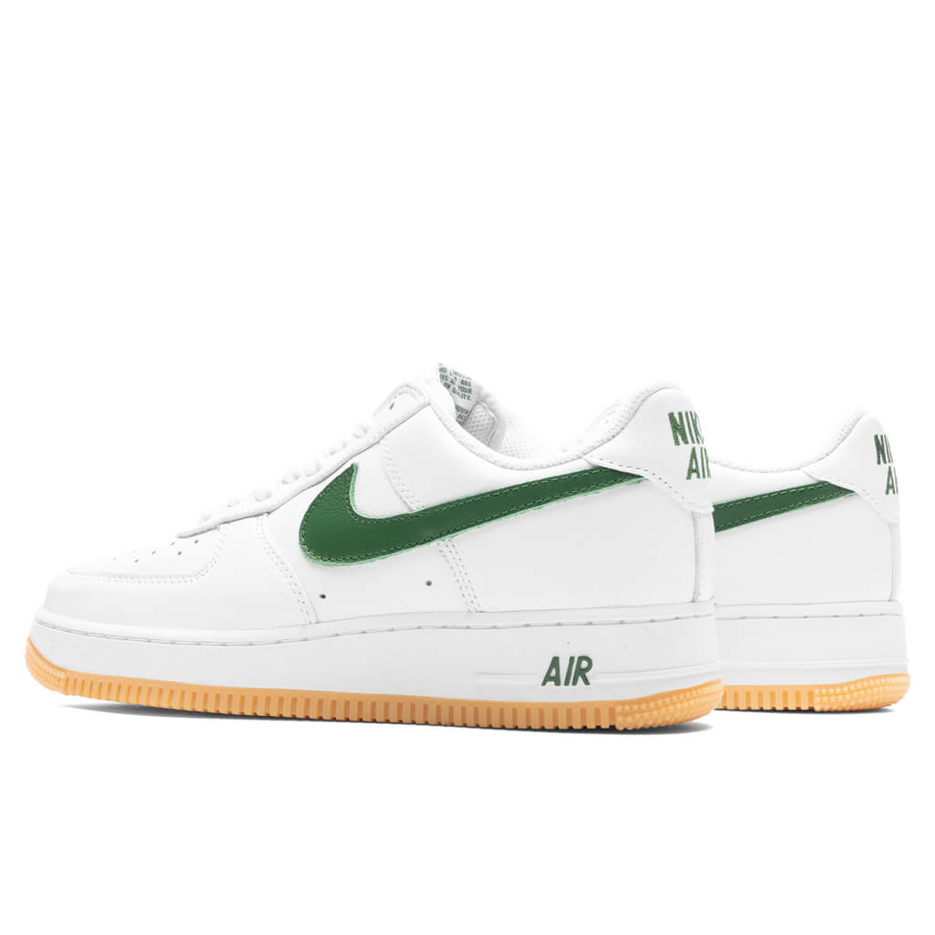 Nike Air Force 1 Low Retro - White/Forest Green/Gum Yellow