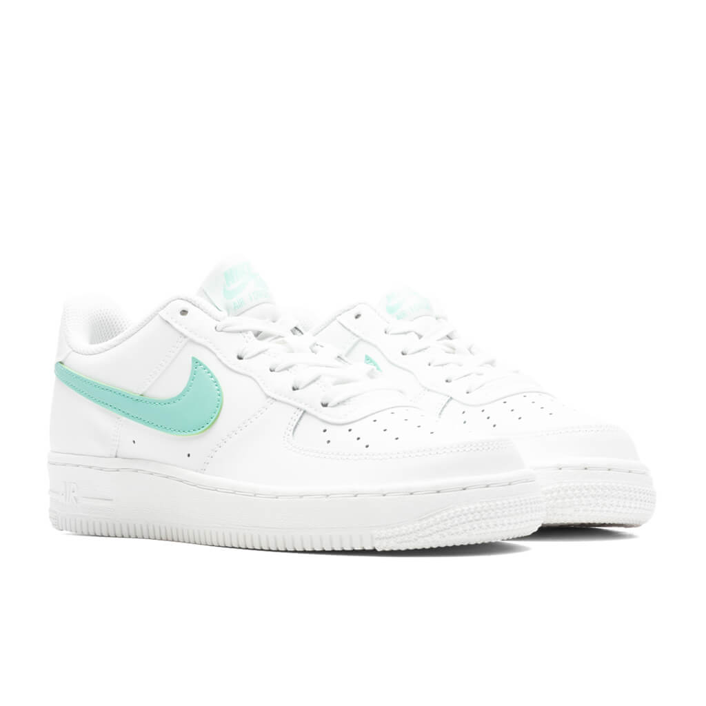 Nike Air Force 1 (GS) - Summit White/Emerald Rise