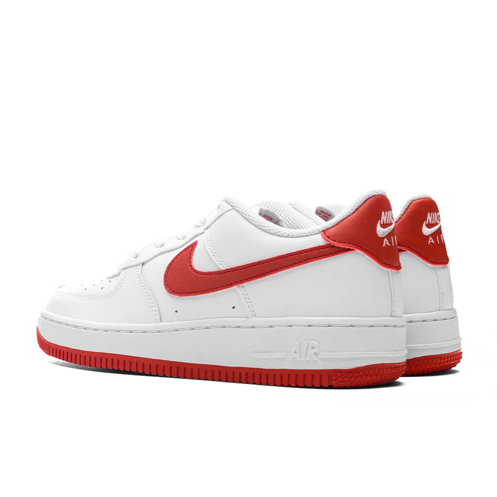 Nike Air Force 1 (GS) - White/Dragon Red