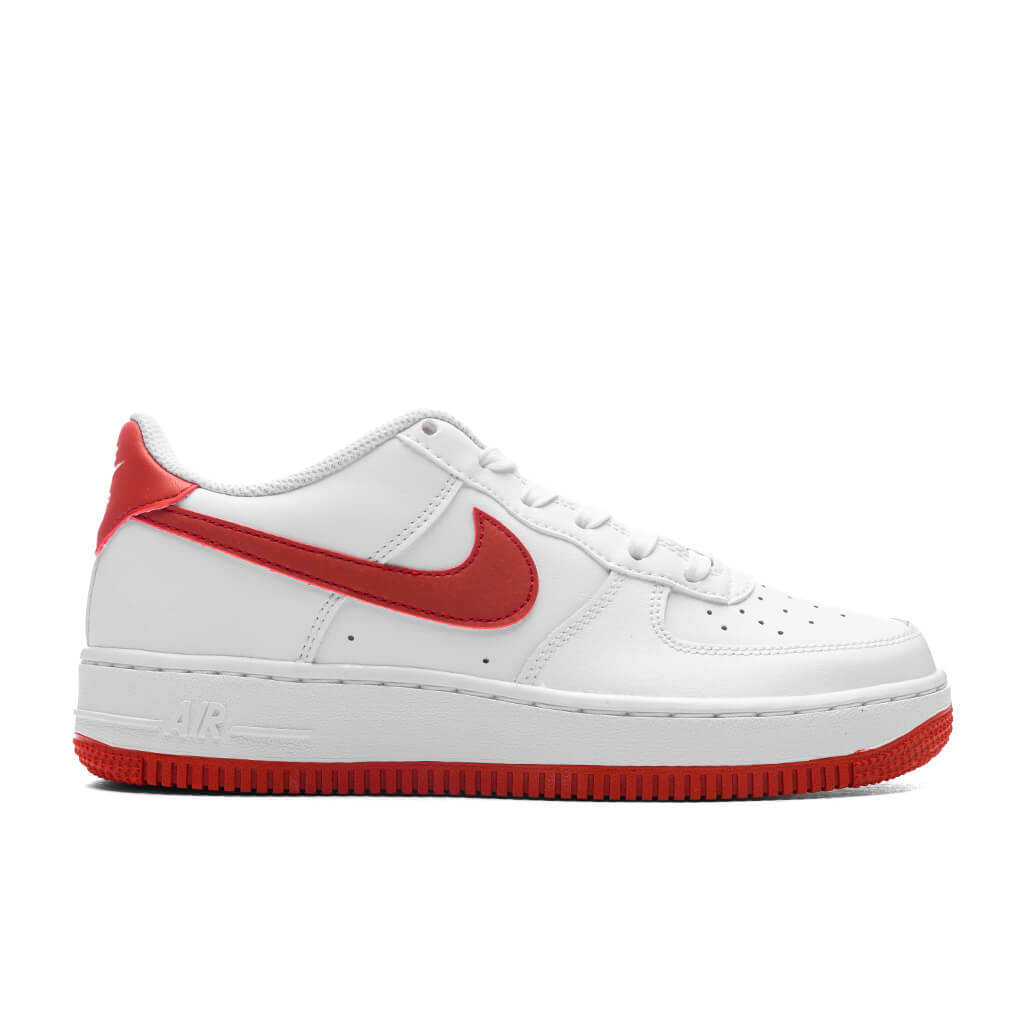 Nike Air Force 1 (GS) - White/Dragon Red