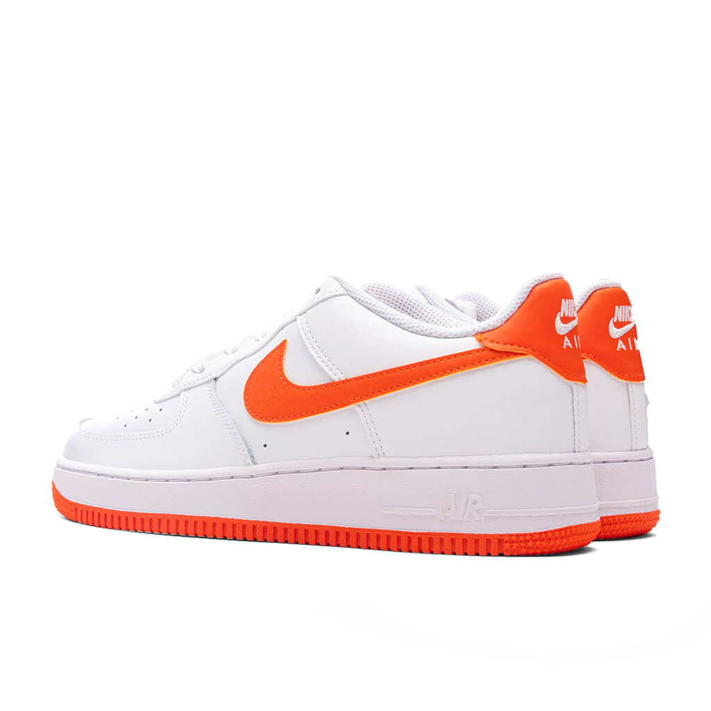 Nike Air Force 1 (GS) - White/Safety Orange