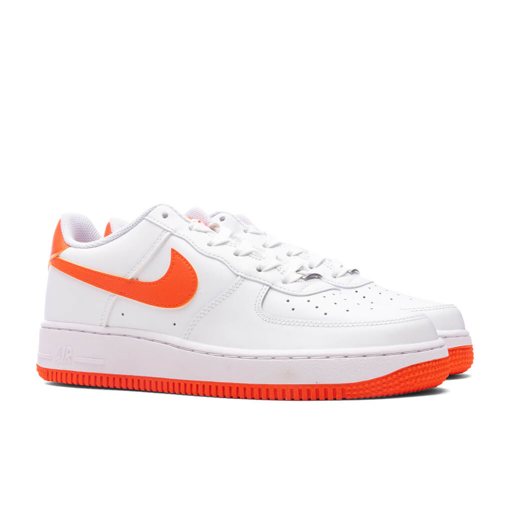 Nike Air Force 1 (GS) - White/Safety Orange