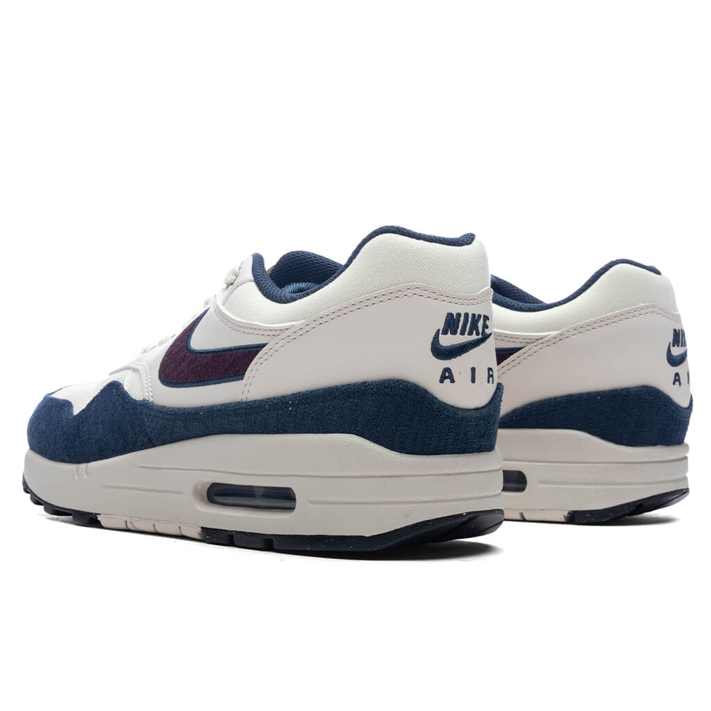 Nike Air Max 1 - Coconut Milk/Burgundy Crush/Armory Navy