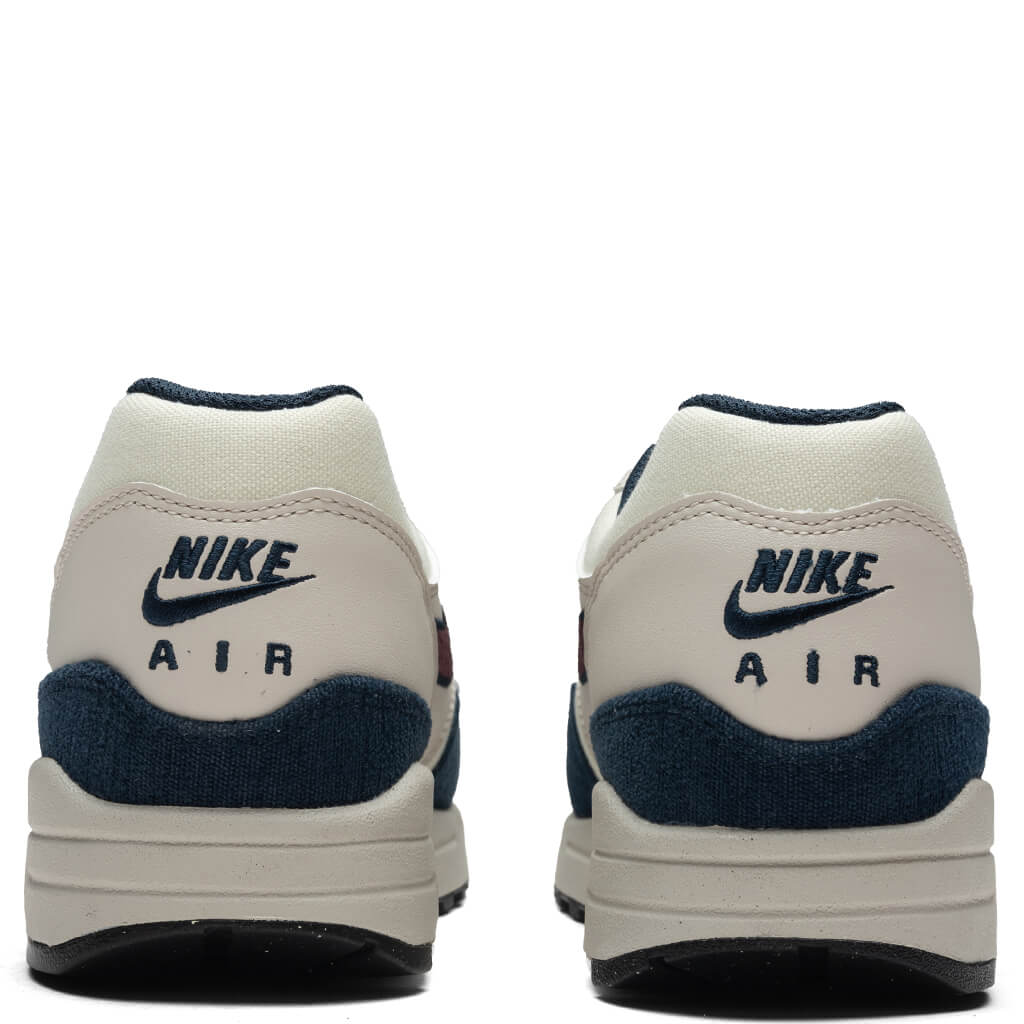 Nike Air Max 1 - Coconut Milk/Burgundy Crush/Armory Navy