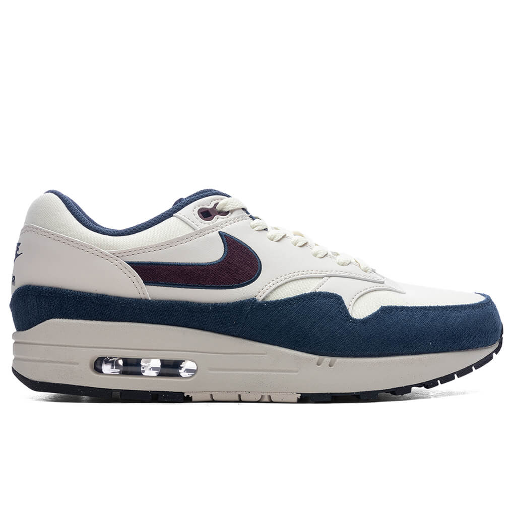 Nike Air Max 1 - Coconut Milk/Burgundy Crush/Armory Navy