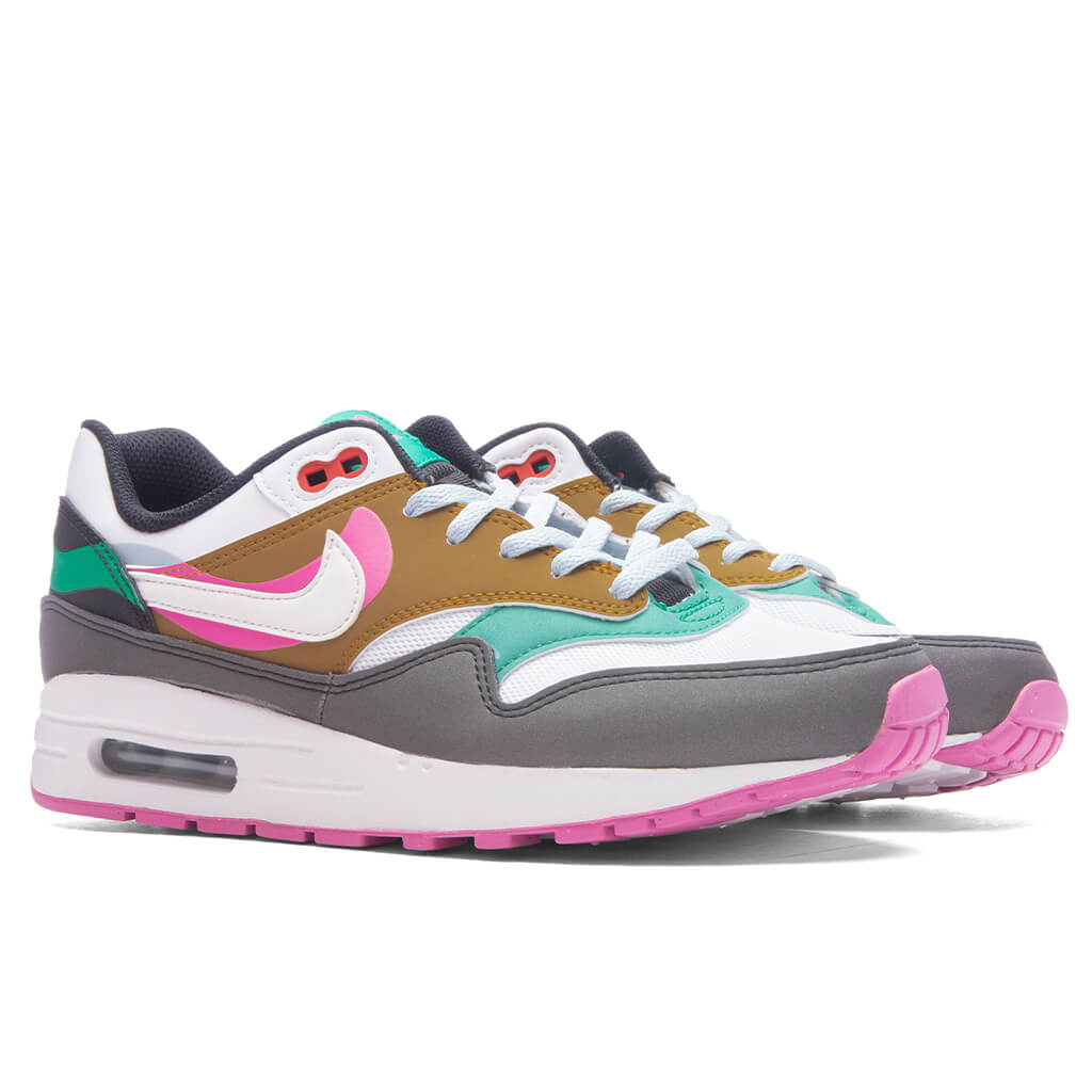 Nike Air Max 1 SE (GS) - Black/White/Playful Pink/Stadium Green