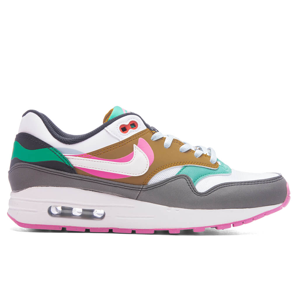 Nike Air Max 1 SE (GS) - Black/White/Playful Pink/Stadium Green