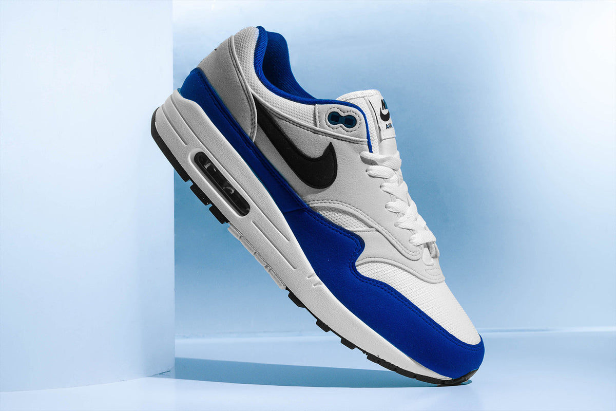 Nike Air Max 1 - White/Black/Deep Royal Blue