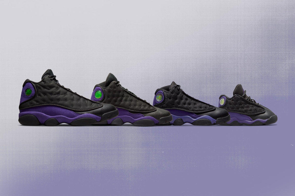 Air Jordan 13 Retro (GS) 'Court Purple' - Black/Court Purple/White