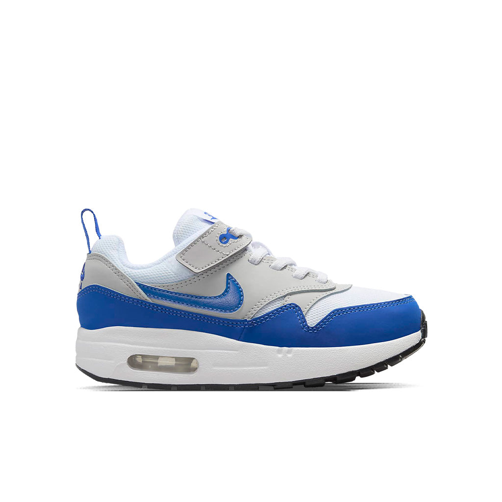 Nike Air Max 1 Easy On (PS) - White/Game Royal/Neutral Grey/Black