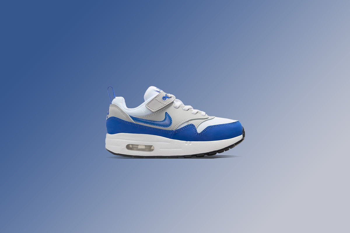Nike Air Max 1 Easy On (PS) - White/Game Royal/Neutral Grey/Black
