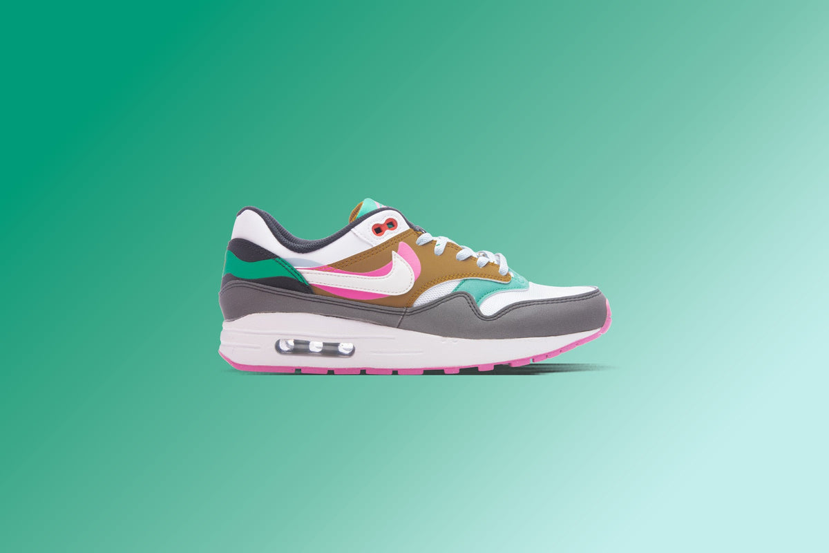 Nike Air Max 1 SE (GS) - Black/White/Playful Pink/Stadium Green
