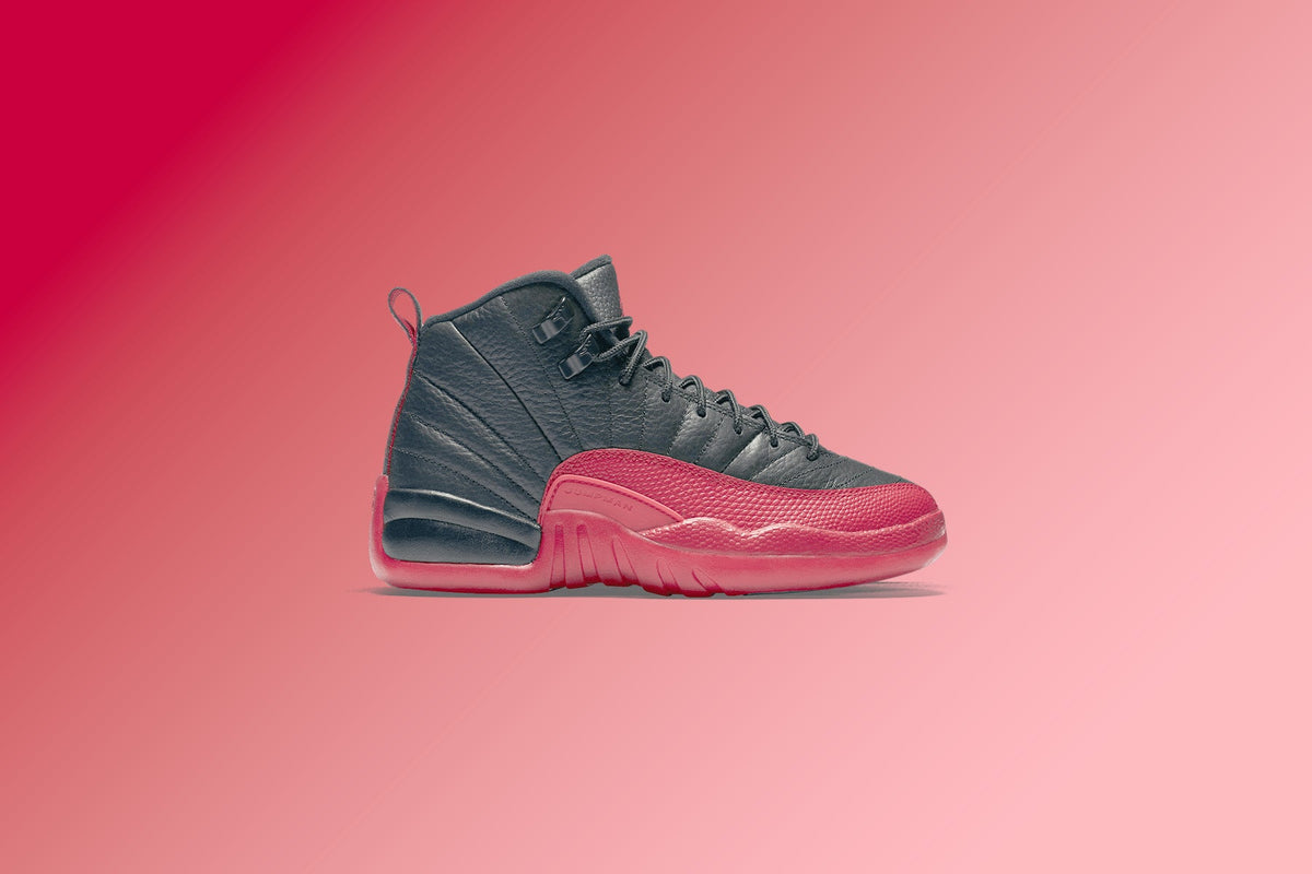 Air Jordan 12 Retro 'Flu Game' (GS) - Black/Varsity Red