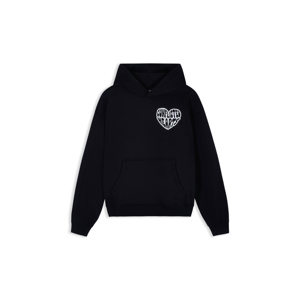 Conflicted Hearts Navy Basics Hoodie