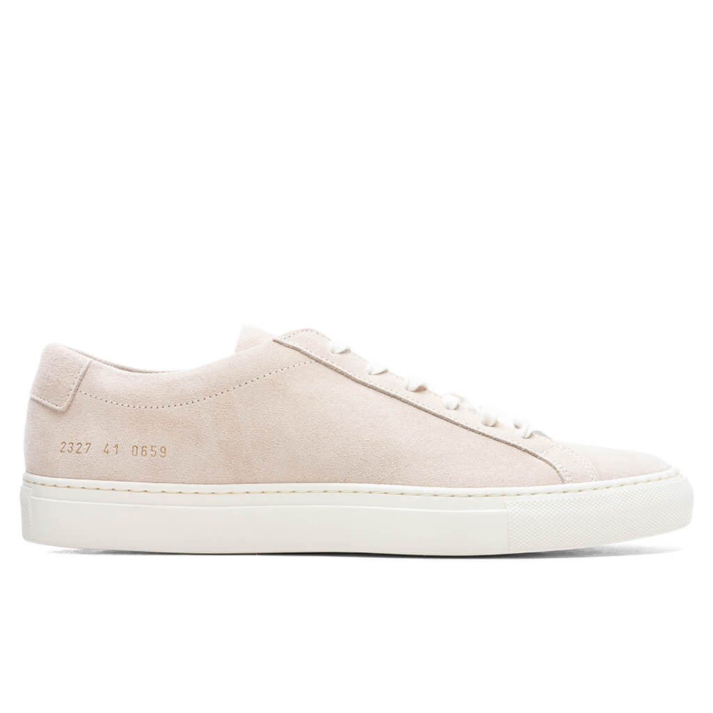 Common Projects Achilles Low in Suede - Nude