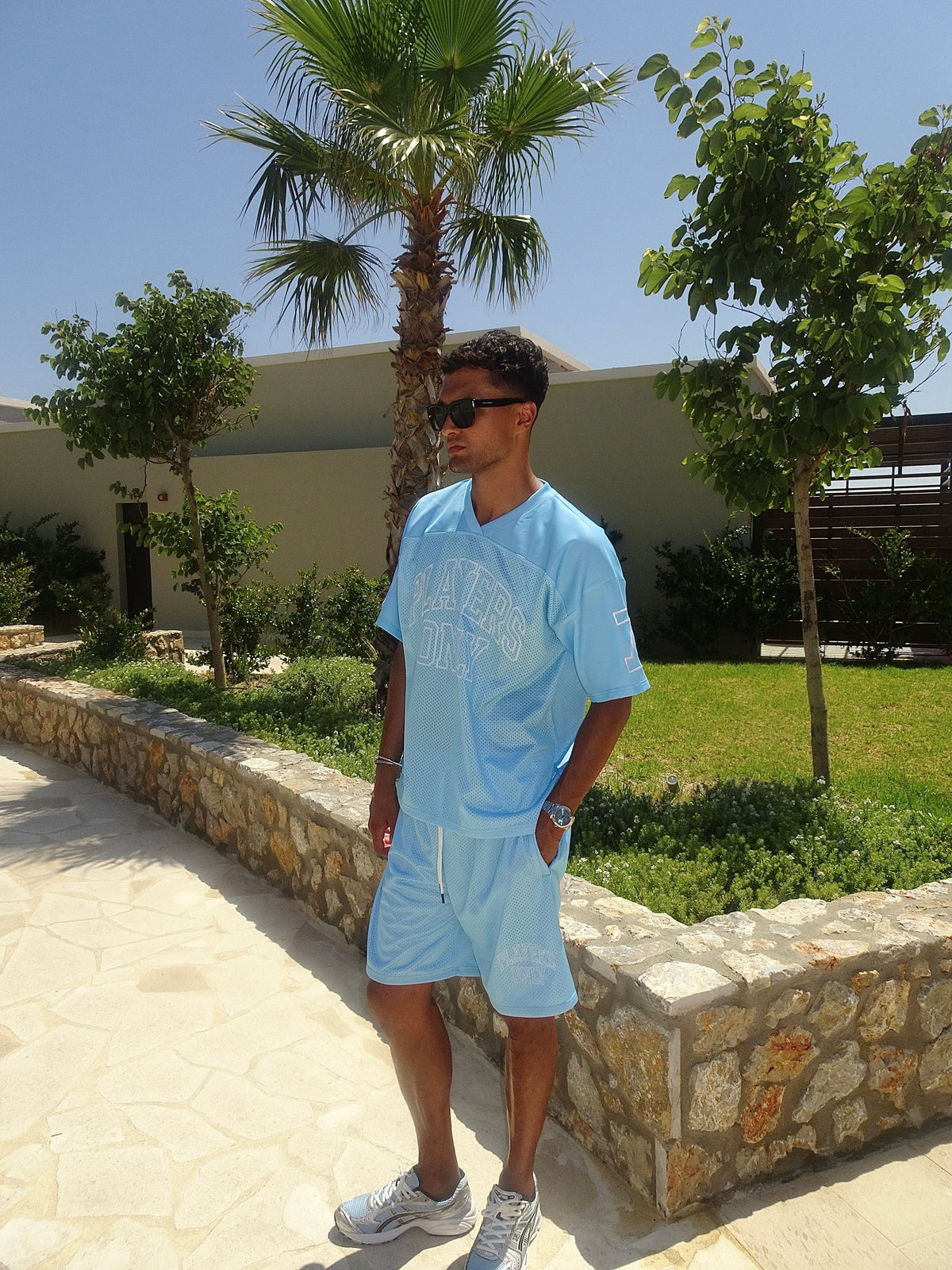 PLAYERS ONLY BLUE MESH SHORTS