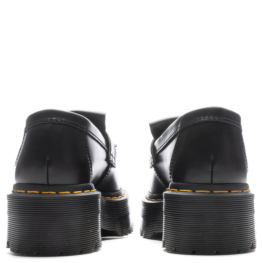 Dr. Martens Adrian Leather Platform Tassel Loafers - Black Smooth