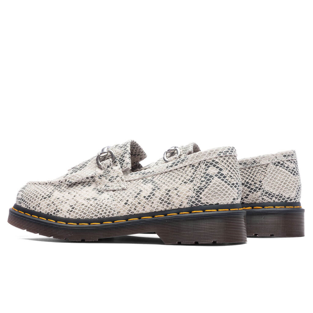 Dr. Martens Adrian Print Suede - Snaffle Sand/Black Python