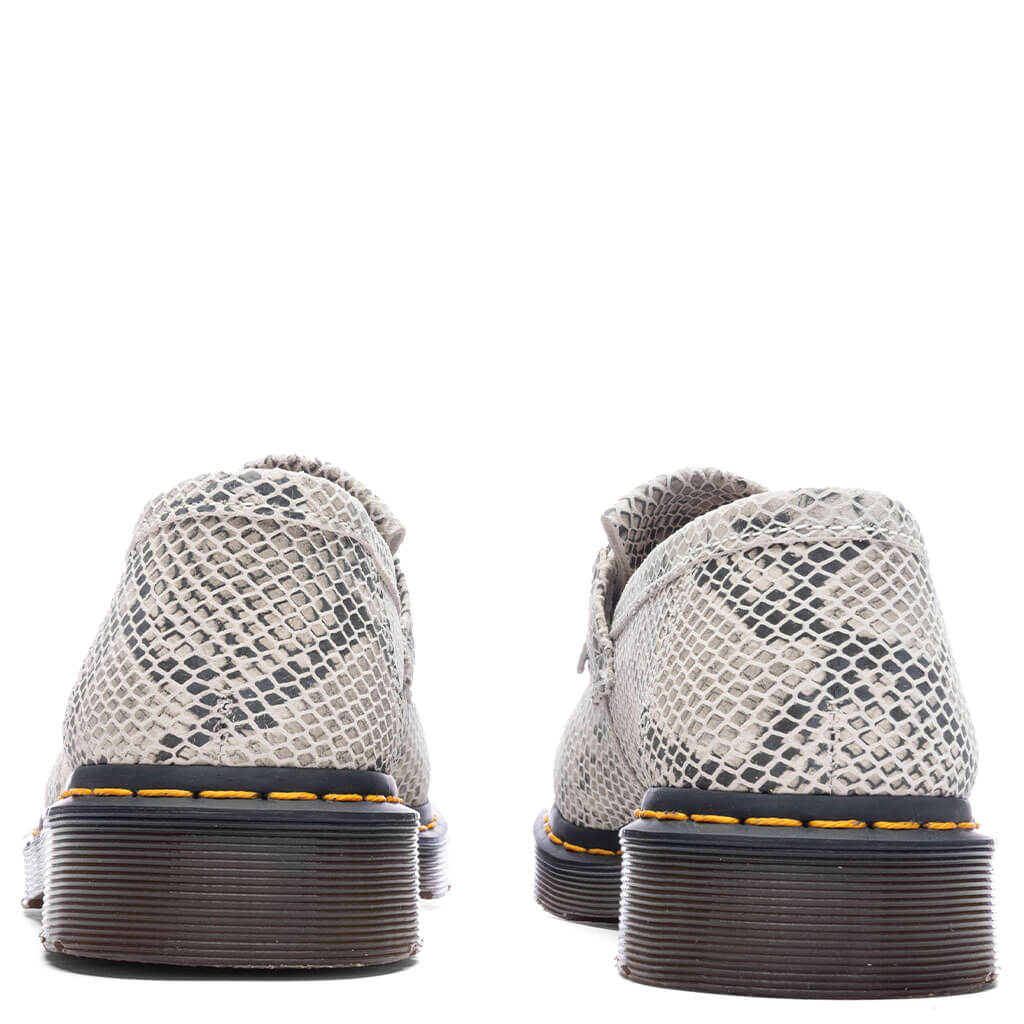 Dr. Martens Adrian Print Suede - Snaffle Sand/Black Python