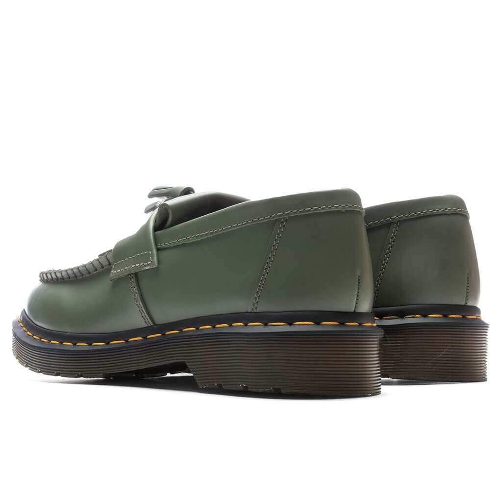 Dr. Martens Adrian Y's Smooth Leather Tassel Loafer - Khaki/Green