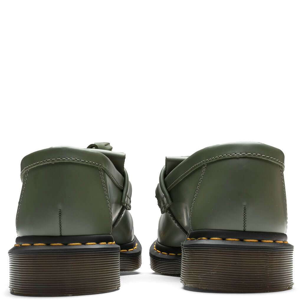 Dr. Martens Adrian Y's Smooth Leather Tassel Loafer - Khaki/Green