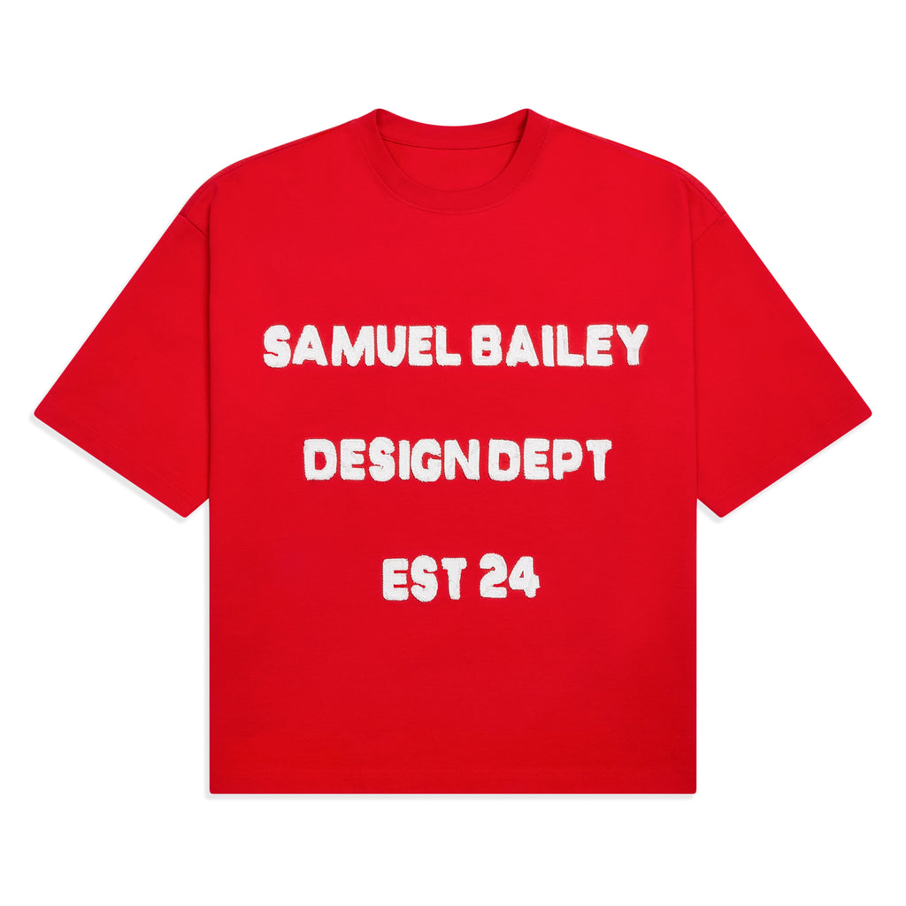 Samuel Bailey Red Design Dept Tee