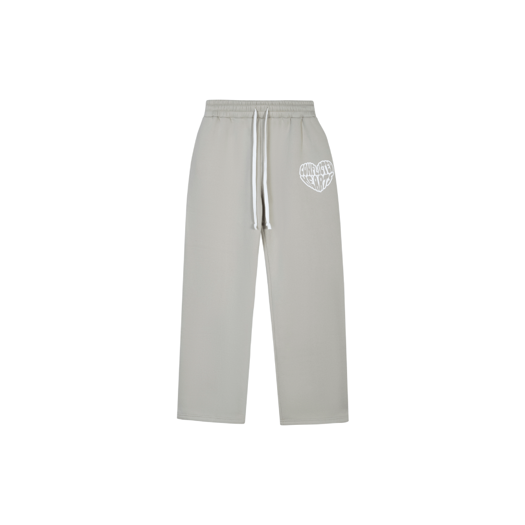 Conflicted Hearts Grey Basics Jogger