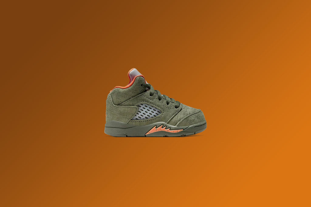 Air Jordan 5 Retro 'Olive' (TD) - Army Olive/Solar Orange
