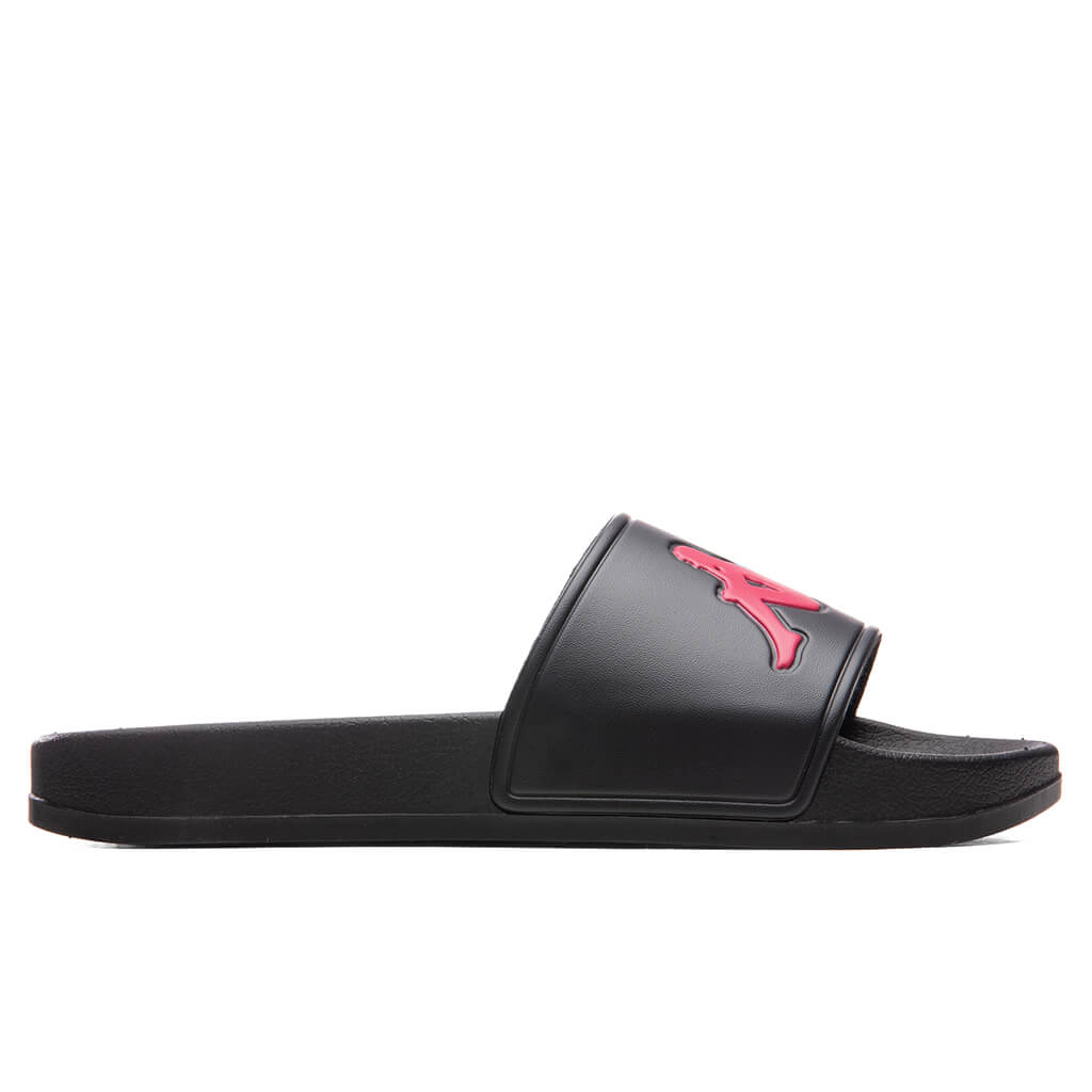 Kappa 222 Banda Adam 4 Slides - Black/Fuchsia