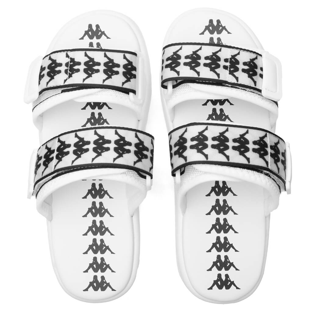 Kappa 222 Banda Aster 1 Sandals - White/Black
