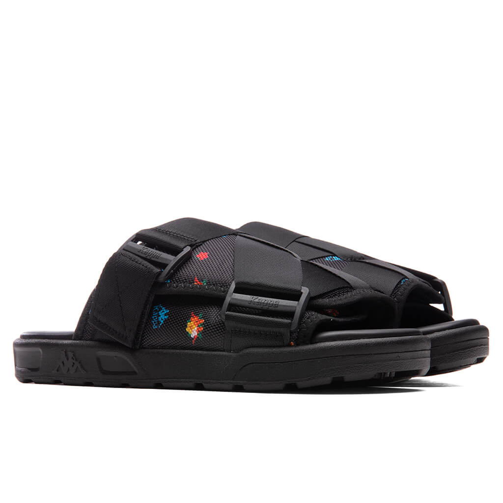 Kappa 222 Banda Degana Sandals - Black/Blue Hawaiian