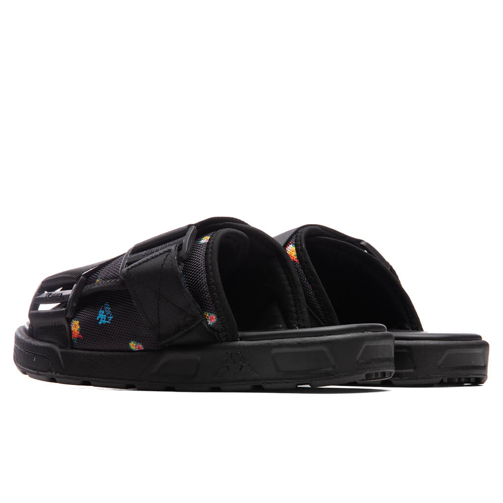 Kappa 222 Banda Degana Sandals - Black/Blue Hawaiian