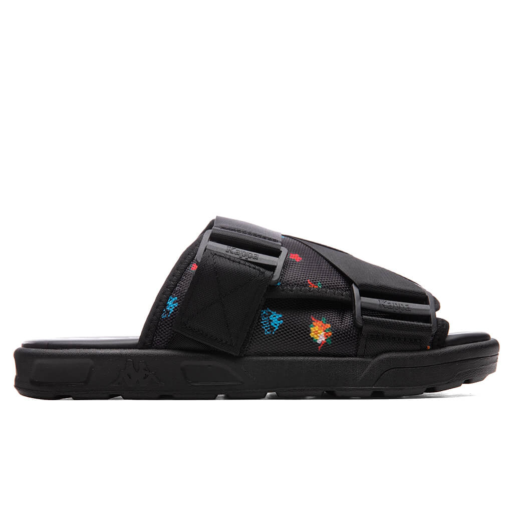 Kappa 222 Banda Degana Sandals - Black/Blue Hawaiian