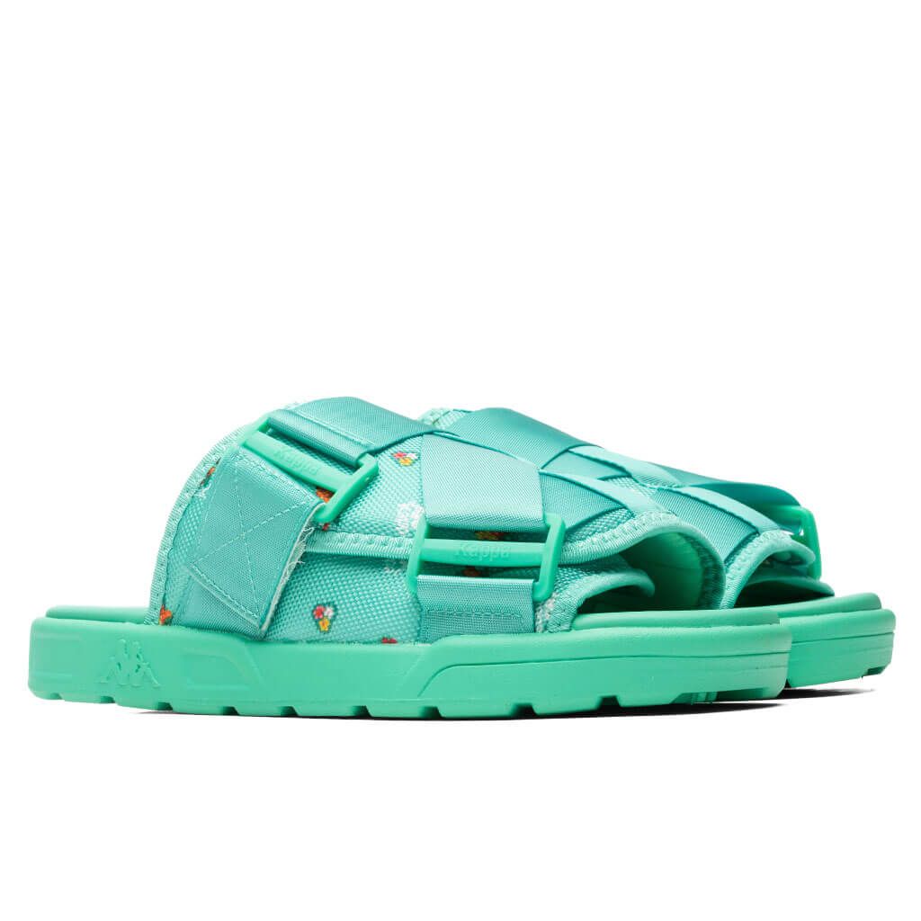 Kappa 222 Banda Degana Sandals - LT Green/Off-White