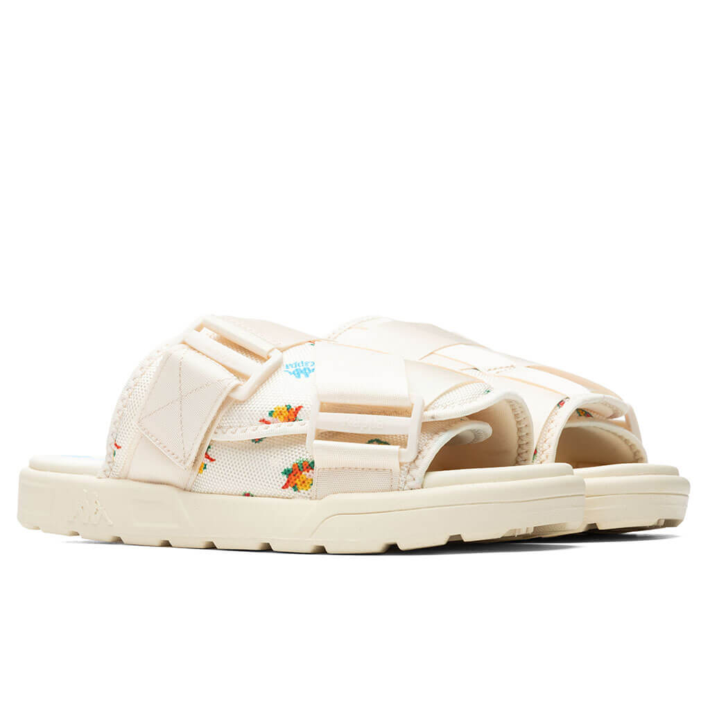Kappa 222 Banda Degana Sandals - Off-White/Blue Hawaiian