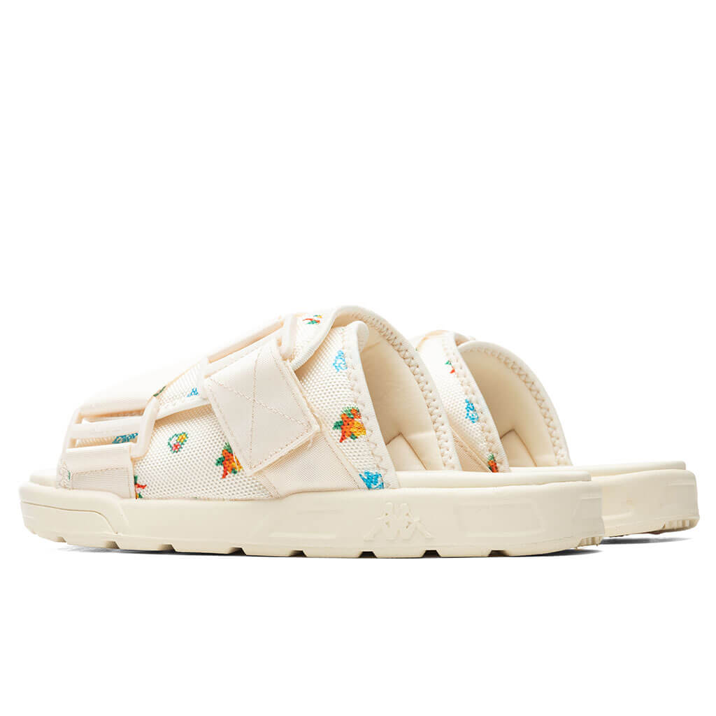 Kappa 222 Banda Degana Sandals - Off-White/Blue Hawaiian