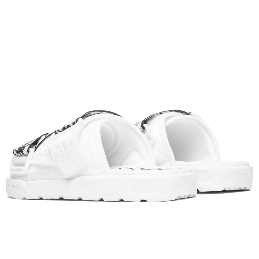 Kappa 222 Banda Mitel 1 Sandals - White/Black