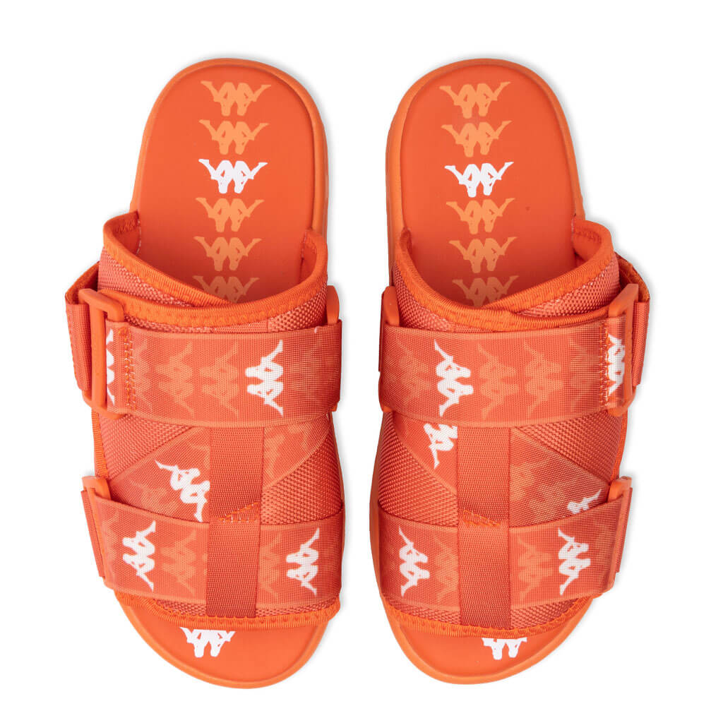 Kappa 222 Banda Mitel 1 Sandals - Orange/White
